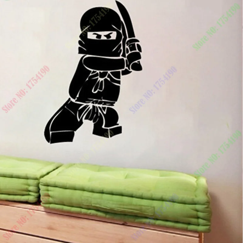 POOMOO лего Виниловая Наклейка для детей украшения детской/мальчики детская