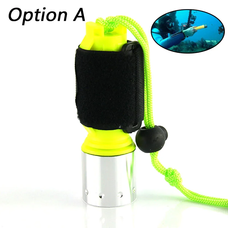 Option A z24 CREE T6 светодиодный светильник-вспышка 2000LM Водонепроницаемый подводный дайвинг вспышка светильник фонарь светильник лампа для дайвинга светильник - Испускаемый цвет: Option A