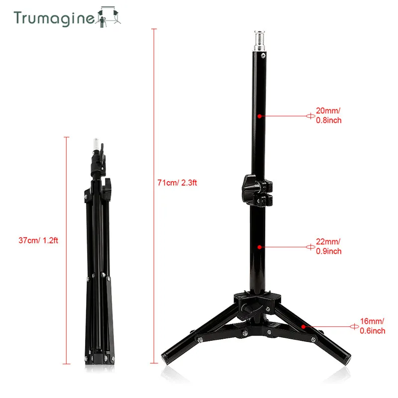Штатив Трипод TRUMAGINE 68 см с винтовой головкой 1/4 для фотостудии софтбокс