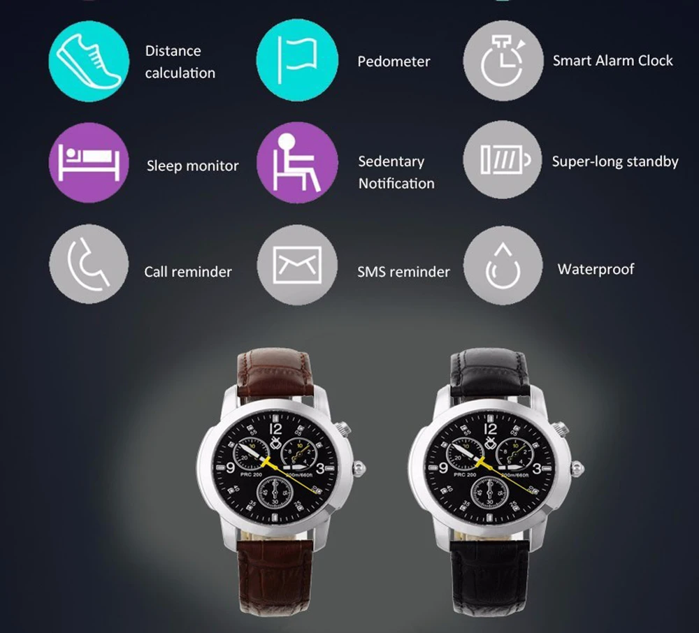 Letine 2019 Бизнес кварцевые часы Smart IP67 Водонепроницаемый возможностью погружения на