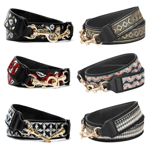 110 см, цветная вышивка, сменные ремни для сумки на плечо, натуральная кожа, ручки для сумок, Аксессуары для ремней на сумку 978