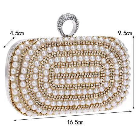 Женские вечерние сумки с бусинами бриллианты кольца на палец маленький кошелек