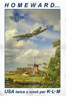 Королевский голландский авиаперевозчик Нью Йорк путешествия KLM воздушный