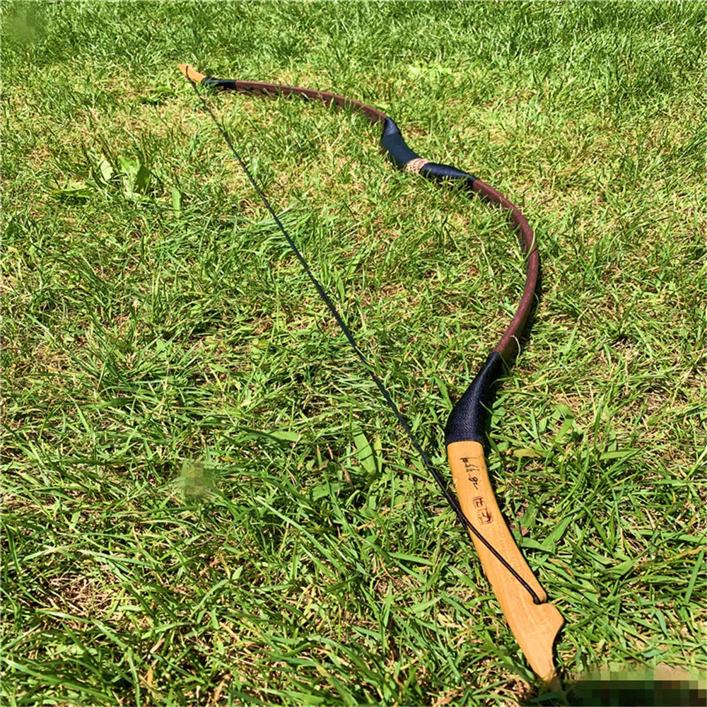 Hand-hloden 30-60lbs практика стрельбы из лука охота ручной работы деревянный традиционный изогнутый лук длинный лук