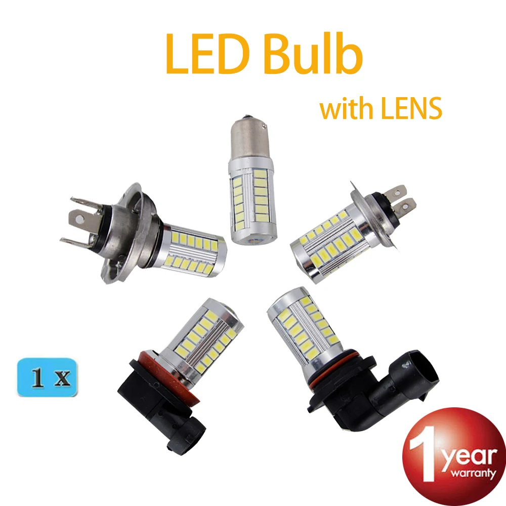 Flytop супер белая H4 H7 H8 H11 9005 9006 1156 1157 33SMD светодиодная Автомобильная