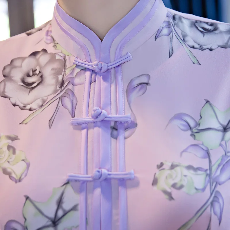 Ao Dai Qipao длинное китайское традиционное платье из двух частей большие размеры