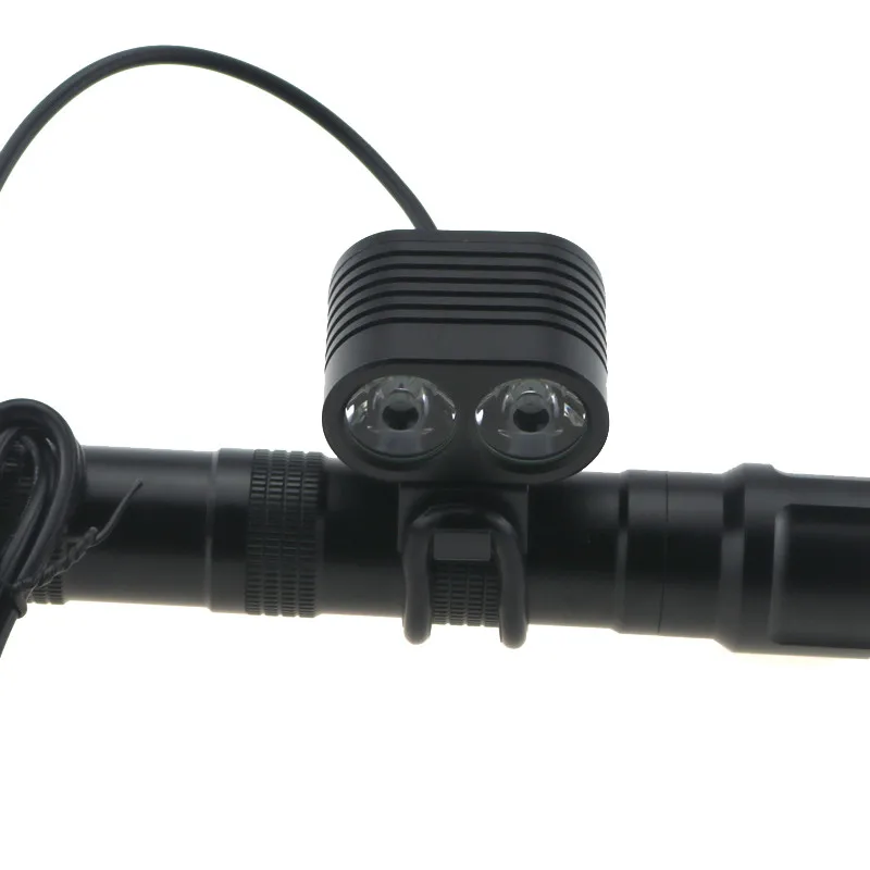 Велосипедный передний светильник, аксессуары 2x Cree XM-L2, 4000 люменов, головной светильник на шлем для горного велосипеда+ аккумулятор 18650+ зарядное устройство