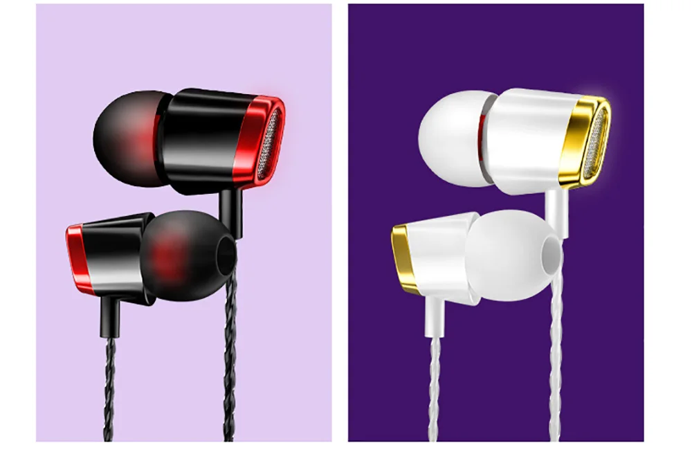 Проводные наушники Bass In Ear 3,5 мм, гарнитура со встроенным микрофоном, гарнитура для xiaomi samsung huawei