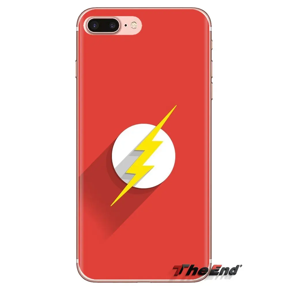 Flash Superhero Logo Soft Transparent Cases Covers For Samsung Galaxy J1 J2 J3 J4 J5 J6 J7 J8 Plus 2018 Prime 2015 2016 2017 |