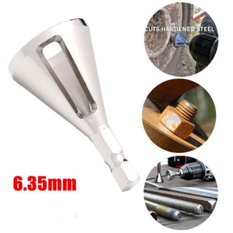 Нержавеющая сталь Deburring внешний фаска серебро 1/4 &quotинструмент удалить сверло