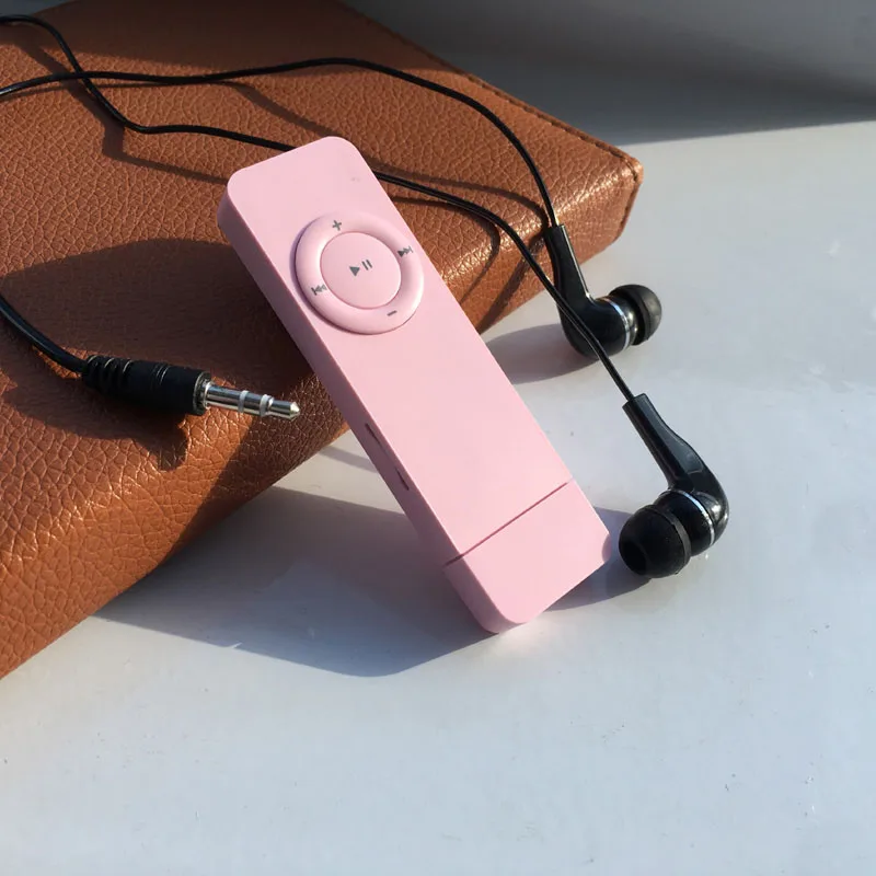 Розовый Горячая Модная Портативная полоса Спорт Звук Музыка Медиа мини MP3 плеер Поддержка Micro TF карта емкость опционально M309 - Цвет: Розовый