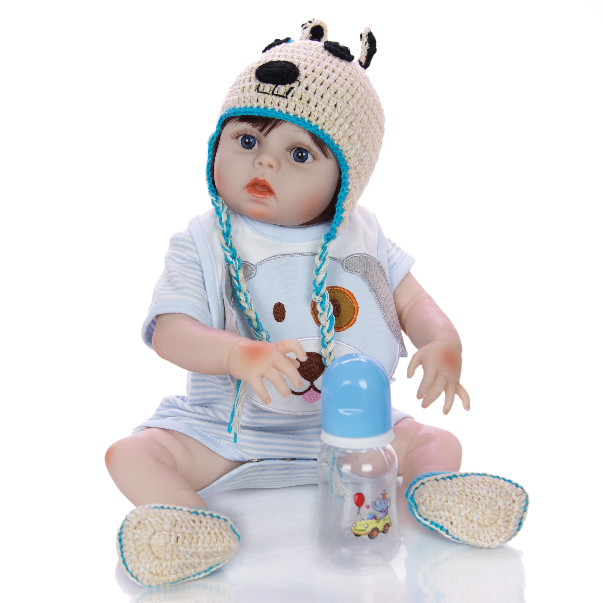 KEIUMI ручной работы 19 дюймов Reborn Baby Doll близнецов Реалистичная полный силиконовые