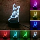 Luminaria, балетный 3D ночник для девочек, красивый танец, 7 цветов, светодиодный светильник, настольная лампа для детей, для дня рождения, Рождественская комната, Свадебный декор
