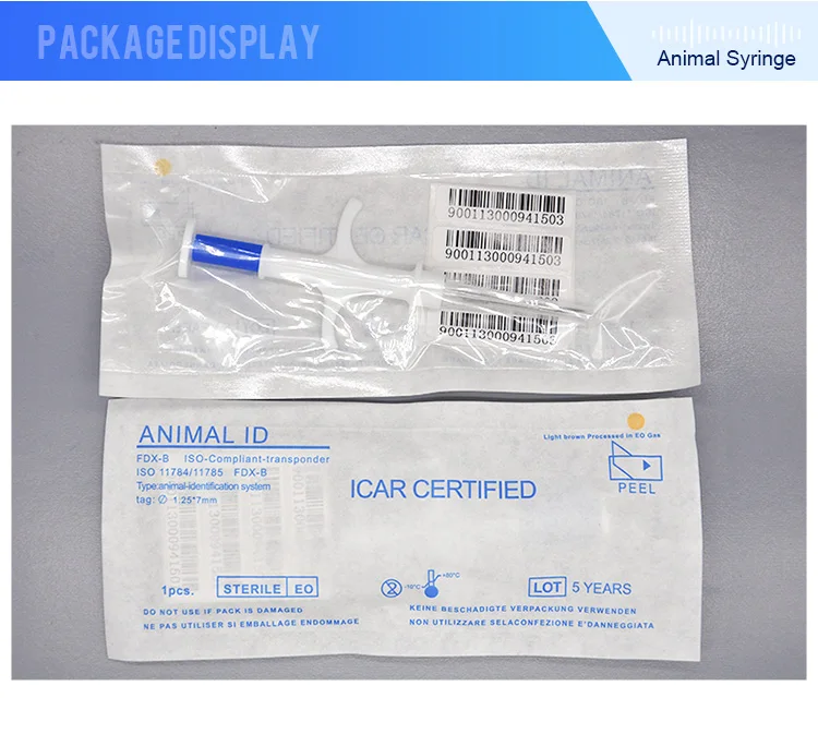 RFID микрочип инжектор FDX-B ISO11784/5 NFC микрочип шприц животное ID Собака имплантат чип для домашнего животного иглы 2,12*12 мм 1,4*8 мм 1,25*7 мм