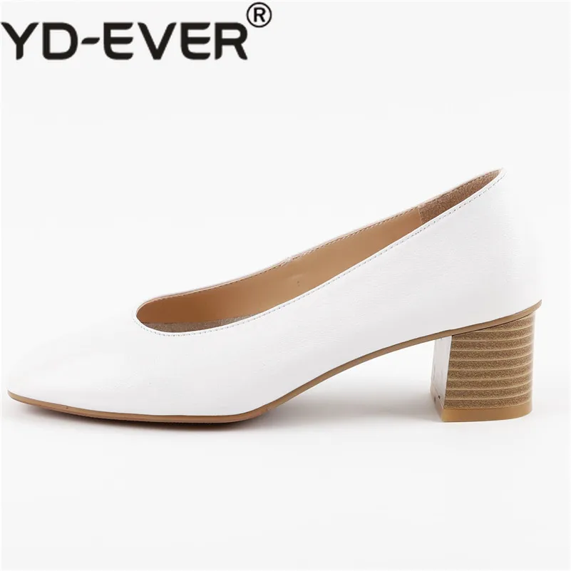 Yd ever Модные Винтажные туфли лодочки из органической кожи женские модные