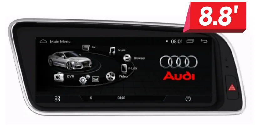 8 дюймов Android 7 1 автомобильный DVD GPS плеер навигация радио авто для Audi Q5 2009 2016