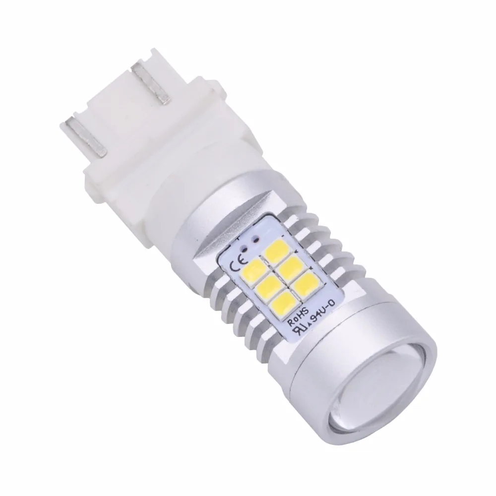 2 шт. 100 Вт 3155 3157 3157a 3457a белый светодиодные лампы 2835 42smd 12 В объектив LED указатель