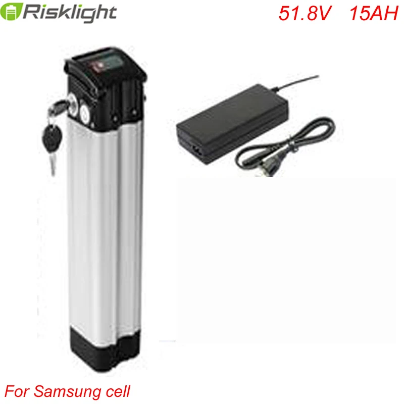 52v 1500W литий ионный аккумулятор серебряный корпус для рыбы Электрический