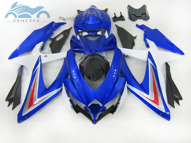 Обновленный комплект обтекателей литьевой формы для SUZUKI GSX R600 750 2008 2010 K8 GSXR750 08 09 10
