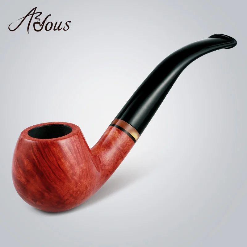 

2017 ADOUS NEW Bruyere cigarette pipes Cigar 9mm Log Handmade Portable Smoking tobacco Gentleman gift cigarette A8000