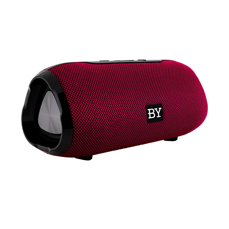 Red BY6660 Мини Bluetooth динамик Портативный водонепроницаемый беспроводной громкий динамик 10 Вт для телефона компьютера наружное радио fm бас стерео музыка - Цвет: Red