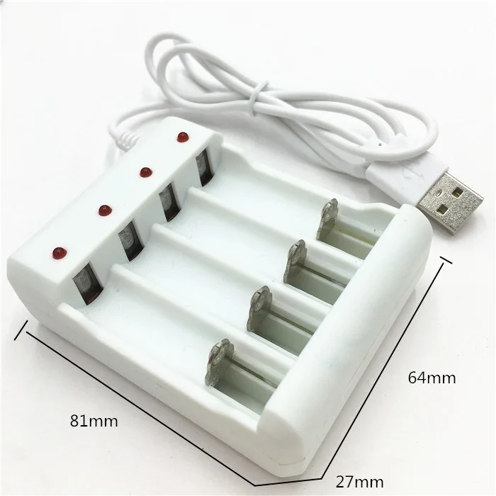 Новое зарядное устройство 1 2 в AA/AAA ni MH/ni cd для аккумуляторов USB4|battery charger|slot