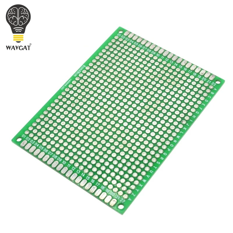 WAVGAT 6X8 см двухсторонний медный Прототип pcb 6*8 универсальная плата для Arduino |