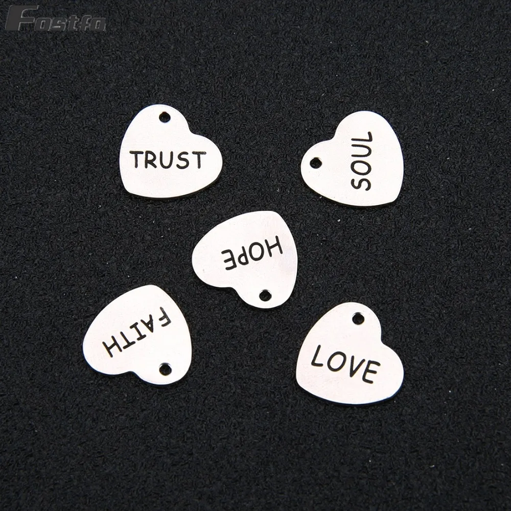 5 шт. ручная работа семейные подарки сделай сам нержавеющая сталь кулон в форме