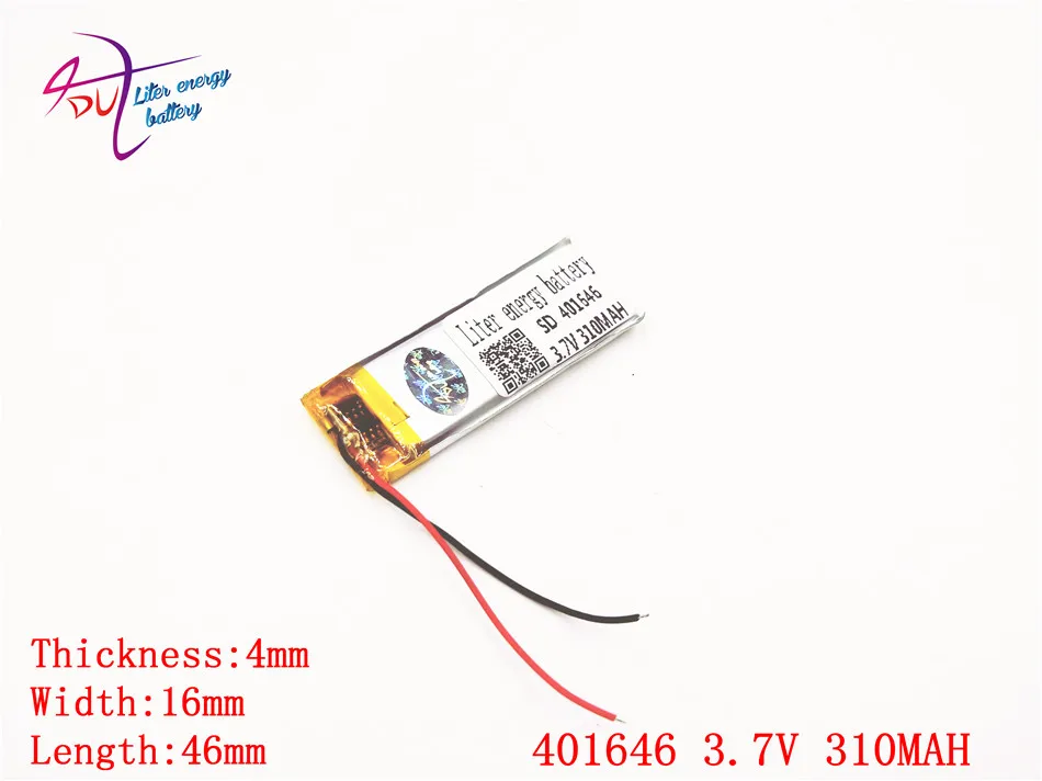 3 7 V 310mAh 401646 401545 литий полимерный ионный аккумулятор для Mp3 MP4 MP5 GPS Мобильный