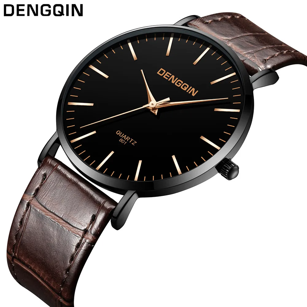 2019 reloj hombre модные часы для мужчин кожаный ремешок военный сплав аналоговые