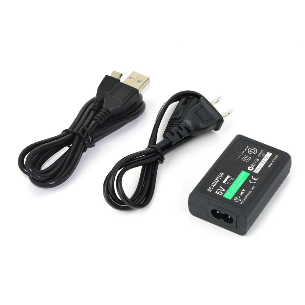 10sets US or EU Plug AC Power Supply Adapter Convert Charger with USB Data Cable For Sony for PS Vita PSV 2000 | Электроника