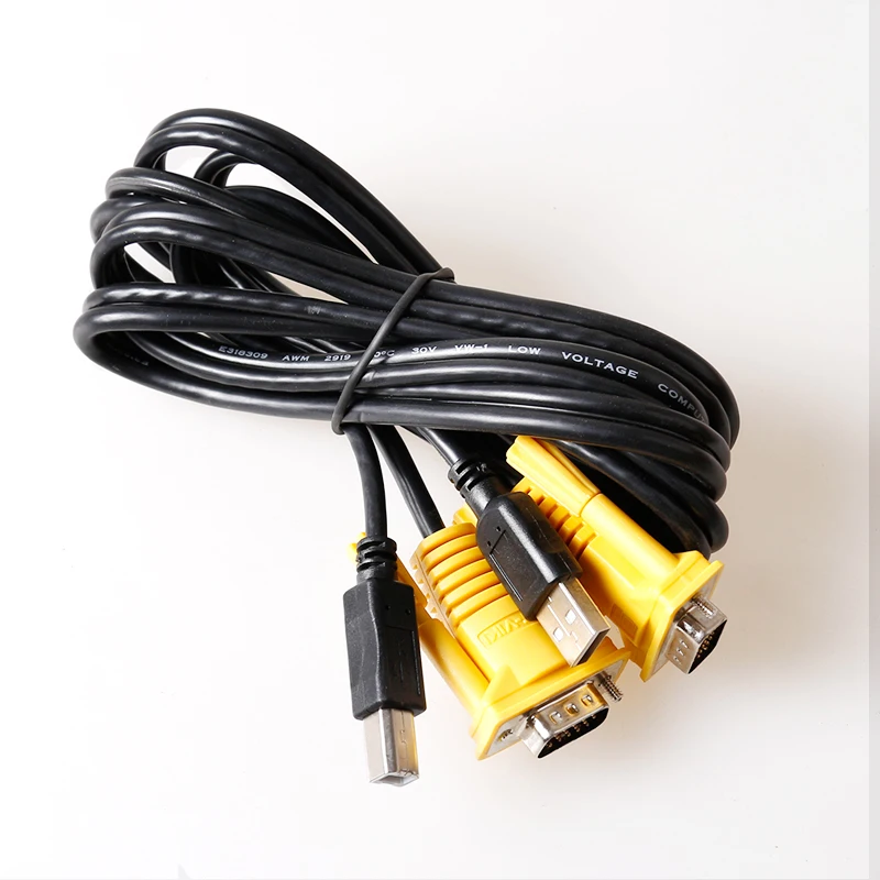 Оригинальный KVM кабель-переключатель MT-VIKI Maituo VGA + USB B к A папа мужчине 1 5 м 3 и футов