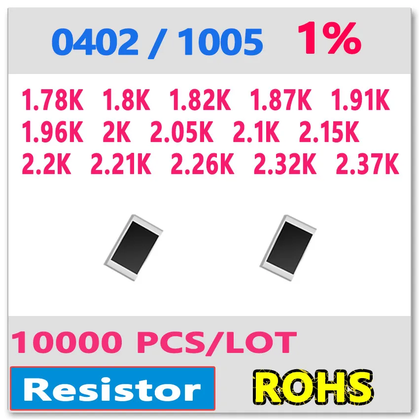 JASNPROSMA OHM 0402 F 1% 10000 шт 1 78 K 8 82 87 91 2K 96 2 05 15 21 26 32 37 smd 1005|smd 0402|smd 100smd 1k |