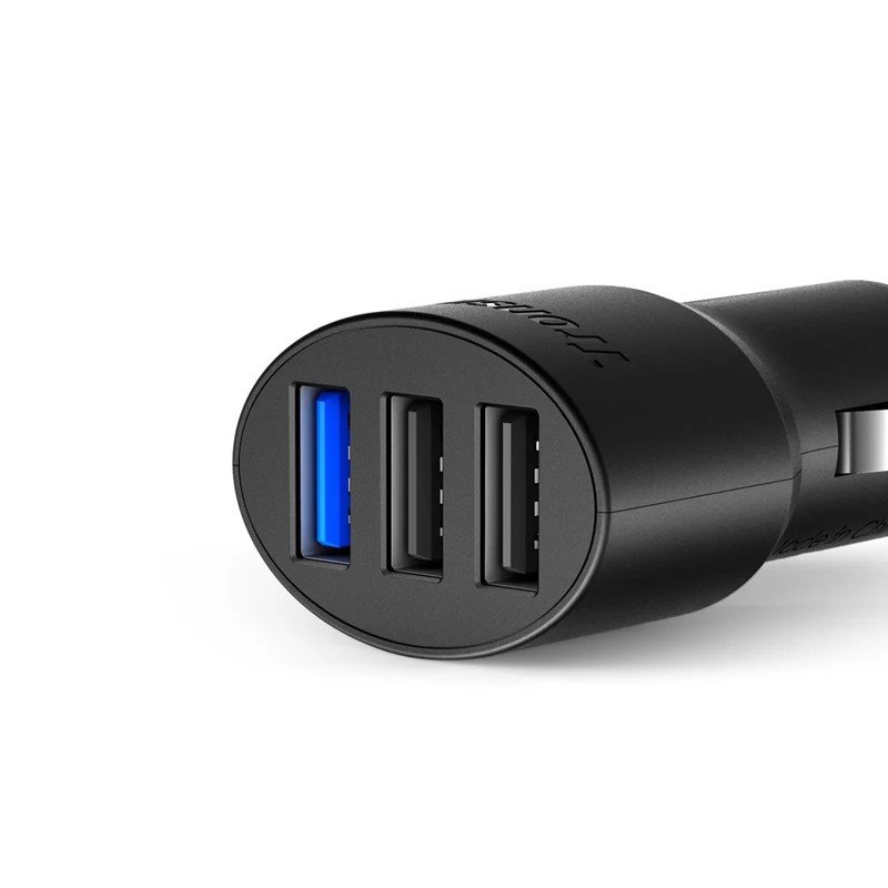 QC3.0 автомобильное зарядное устройство Tronsmart C3PTA 3 USB зарядных порта адаптер