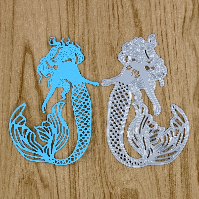 Металлические высечки Русалочки для скрапбукинга фотоальбом декоративное