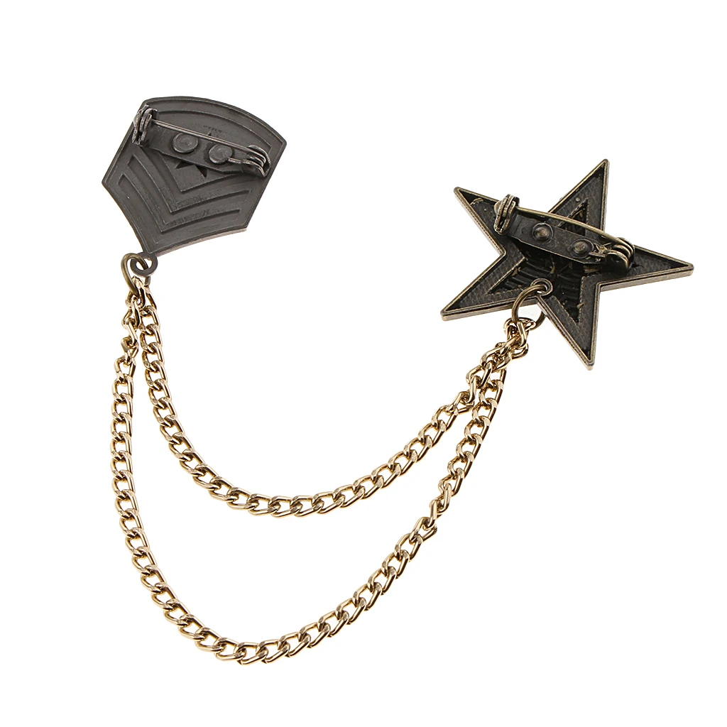 Women Mens Badge Military Medal Army Badges Pentagram Retro Brooch Pin | Украшения и аксессуары