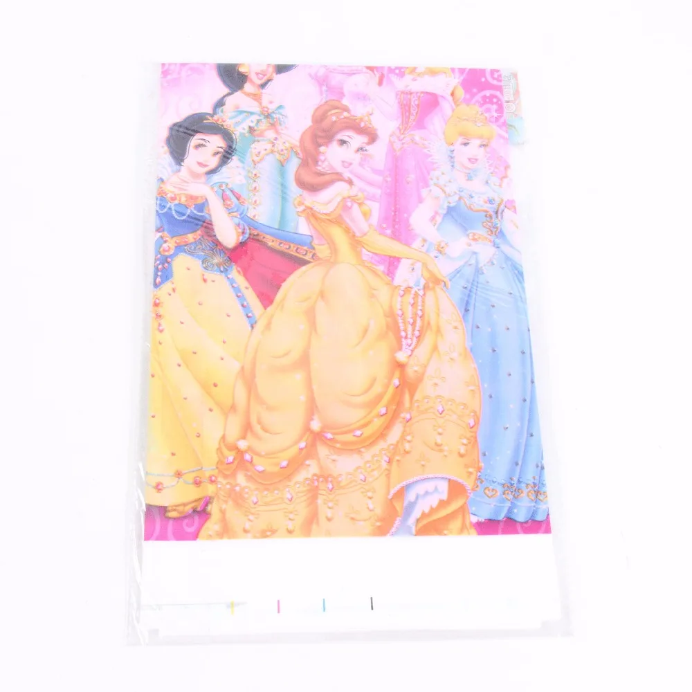 Princess 108*180 см мультфильм Единорог розовая пластиковая Скатерть Обложка вечерние украшения для детей день рождения украшения поставки - Цвет: Princess