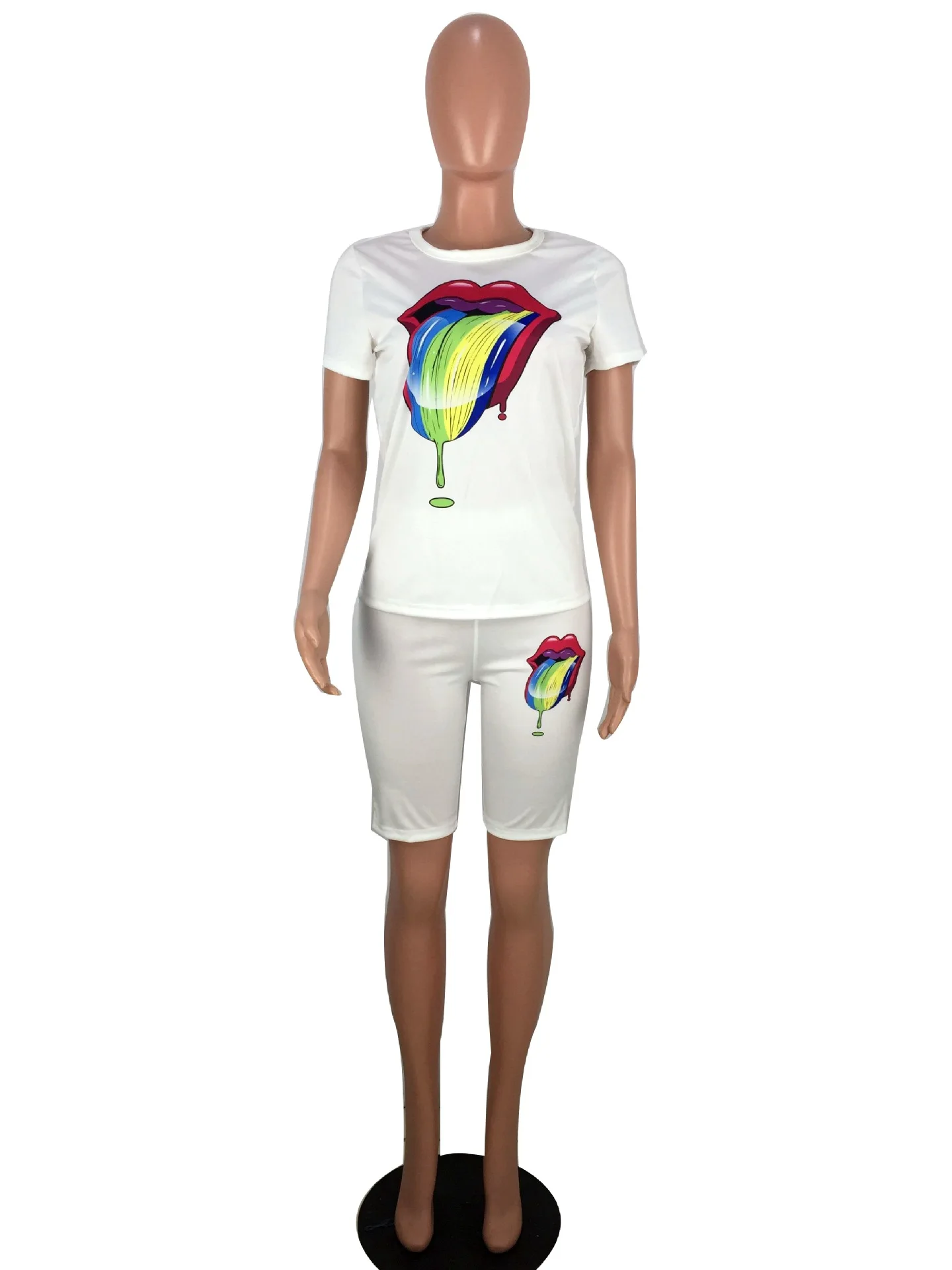 Новинка 2019 женский летний топ с круглым вырезом и коротким рукавом обтягивающий