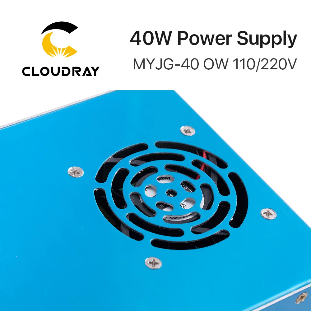 Cloudray 40 Вт CO2 лазерный источник питания 110 В/220 В для лазерной трубки, гравировальный станок для резки MYJG 40WT Модель B MYJG