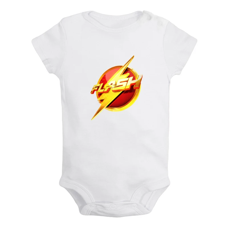 ieBodysuits2103W Милый чудо-женщина флэш Барри Аллен Одежда для новорожденных девочек и мальчиков комбинезон с короткими рукавами, костюмы из хлопка - Цвет: ieBodysuits2103W