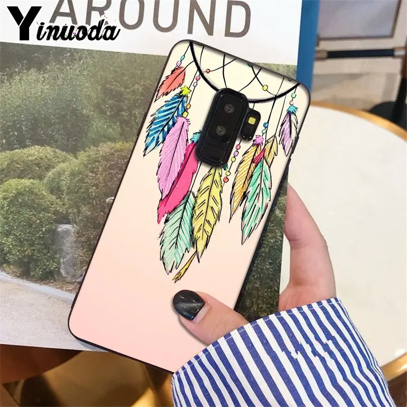 Yinuoda Ловец снов Мягкий Силиконовый ТПУ чехол для телефона GALAXY s5 s6 edge plus s7 s8 s9 |