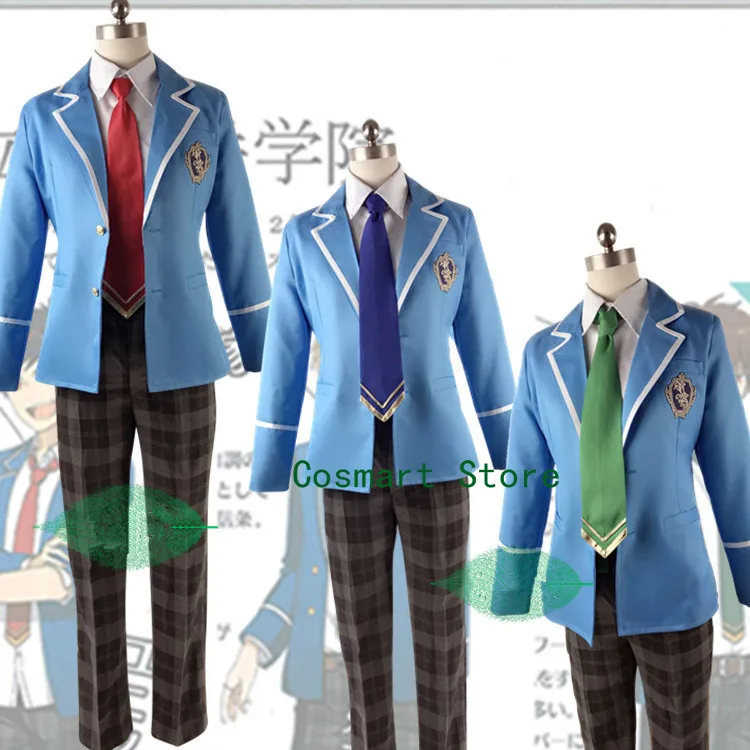 Аниме Trickstar Hokuto Hidaka Narukami Arashi Aoi Yuta Akehoshi Subaru ансамбль звезды пальто + брюки галстук