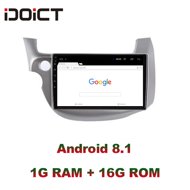 IDOICT Android 8,1 автомобильный dvd-плеер gps навигация Мультимедиа для Honda Fit Jazz радио 2008 2009 2010 2011 2012 2013wifi