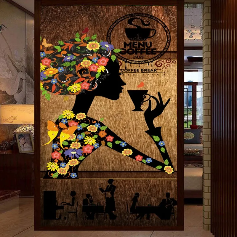 Пользовательские 3d обои винтажный деревянный фон красота напиток кофе молоко