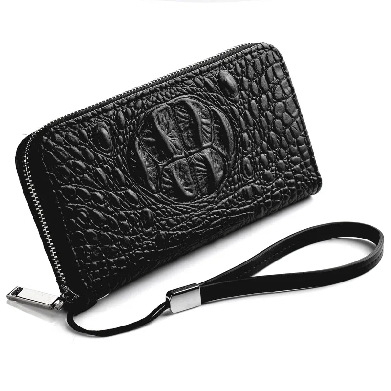 Кожи женщин бумажники натуральной кожи клатч кошельки крокодиловую аллигатор с
