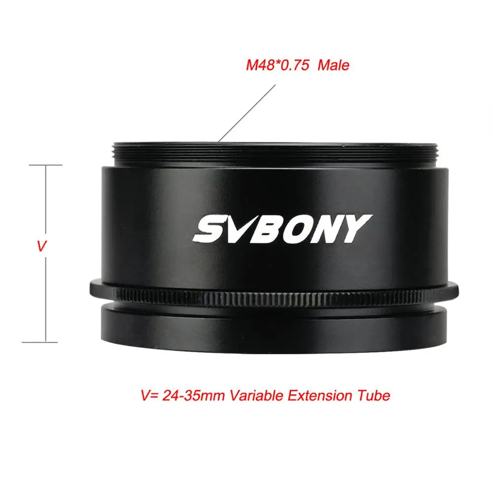 SVBONY M48 переменная длина трубки 24 35 мм с обеих сторон для астрофотографии