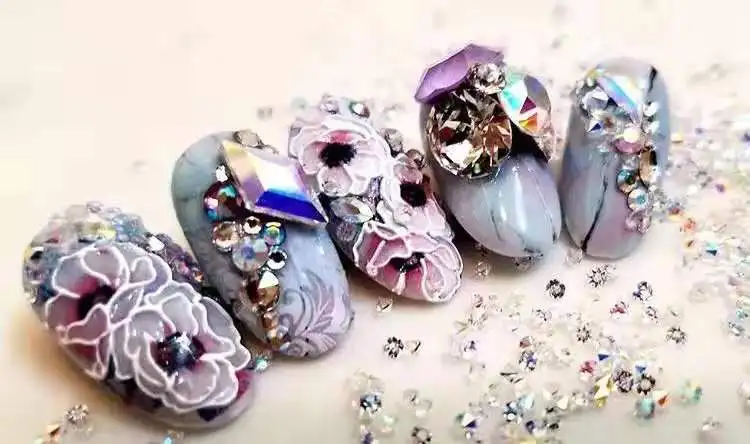 1 лист 3D DIY переводные наклейки для нейл-арта наклейки s Цветок красота маникюрный дизайн инструмент акриловая гравировка Цветочные наклейки для ногтей