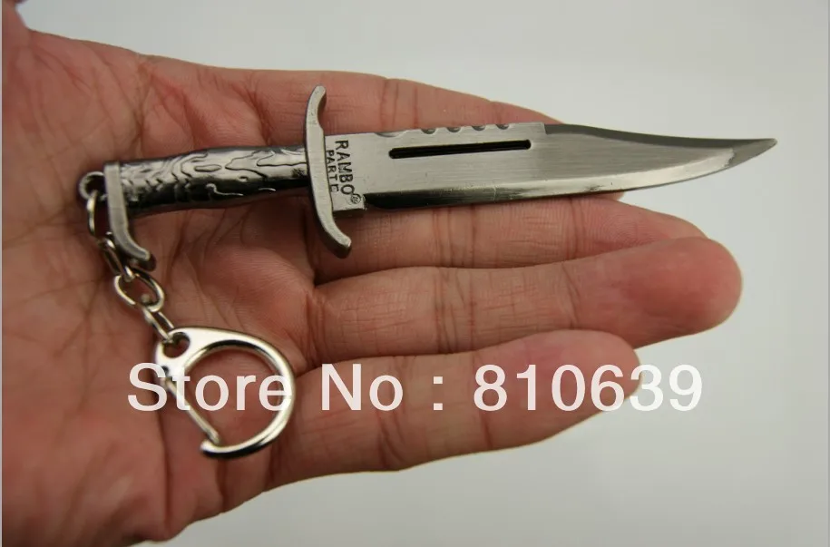 4.3&quot Cross Fire Kinfe Dagger Metal Keychain CF/CS bush-knife Keys Ring Weapon FANS Collection Christmas Gift Rambo Knife | Украшения и
