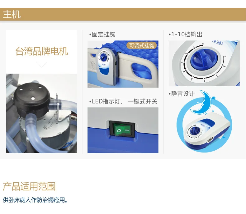 Матрас Yuehua с защитой от пролежней QDC-320, матрас для предотвращения геморроя, квадратная воздушная подушка с пузырьками