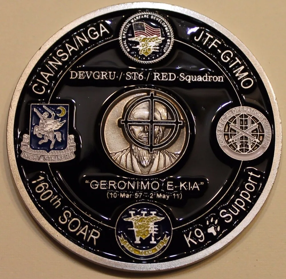 Операция NEPTUNE копье 160th SOAR SEAL Team 6 морской памятный вызов монета 100 шт./лот DHL